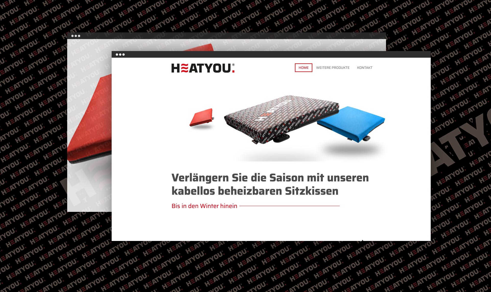HEATYOU - Beheizbares Sitzkissen - SAGS ONLINE Werbeagentur Bayreuth